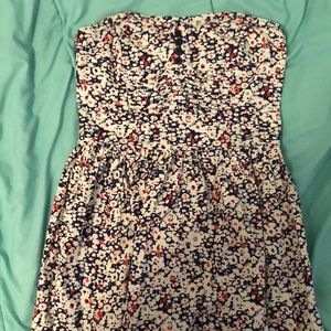 Short strapless summer dress